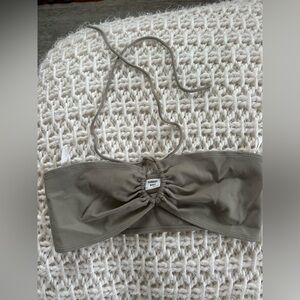 Sunday Best Taupe Bandeau Top